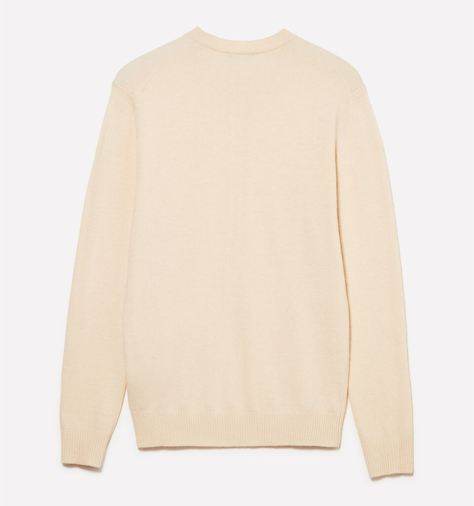 Camisola de gola redonda regular fit bege - camisolas gola redonda para homem - Bege | Sisley image number 2